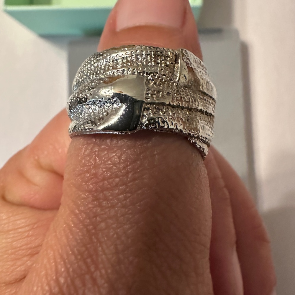 Off-White Swimming Logo Ring - New in Box - Size 62 (US 10) - Picture 4 of 10